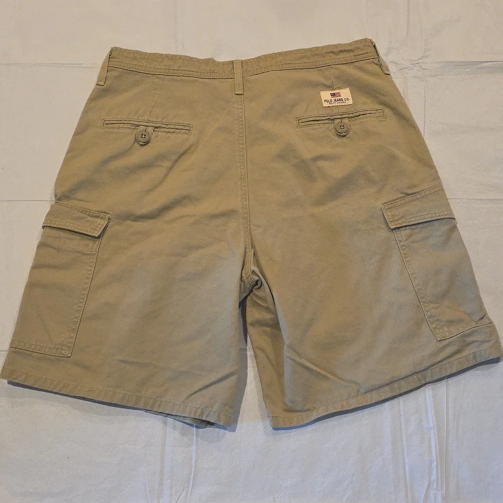 Polo Jeans Co. Men's Vintage Y2K Beige Flat Front‎ Cargo 8